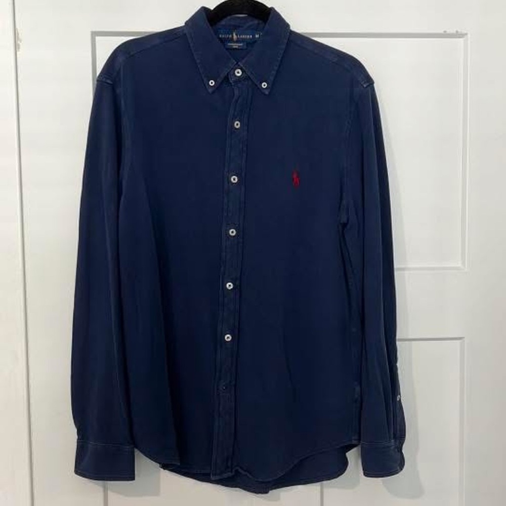 Polo by Ralph Lauren Men's Navy Button Down Shirt